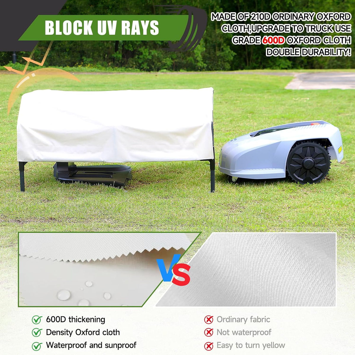 garage for robot lawn mower，for all models on, package contents