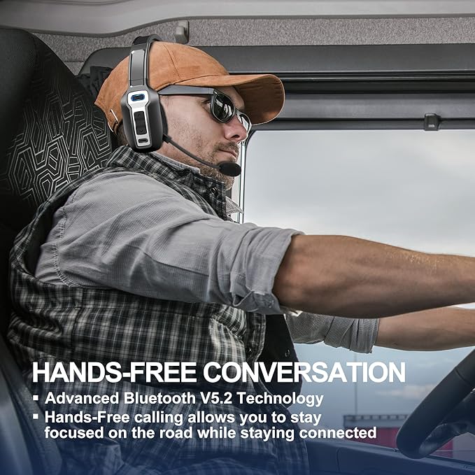 Sarevile Trucker Bluetooth Headset, V5.2 Wireless Headset