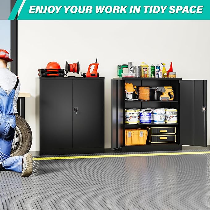 SISESOL Small Metal Storage Cabinet