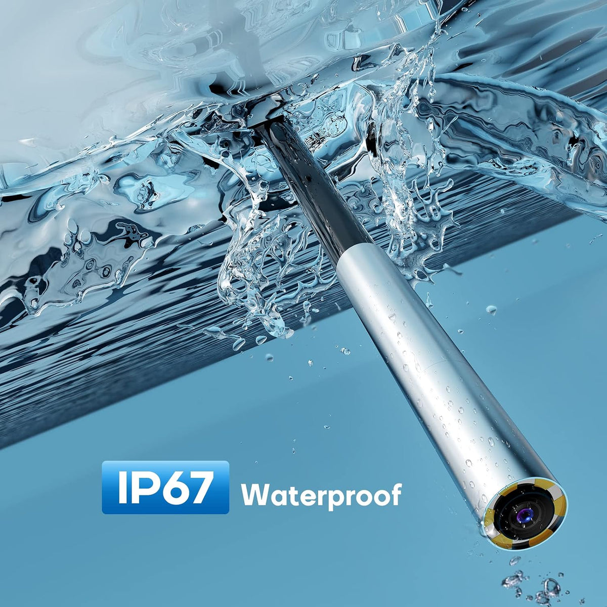 3.9mm slim wireless endoscope, 2.0mp hd inspection camera, side view