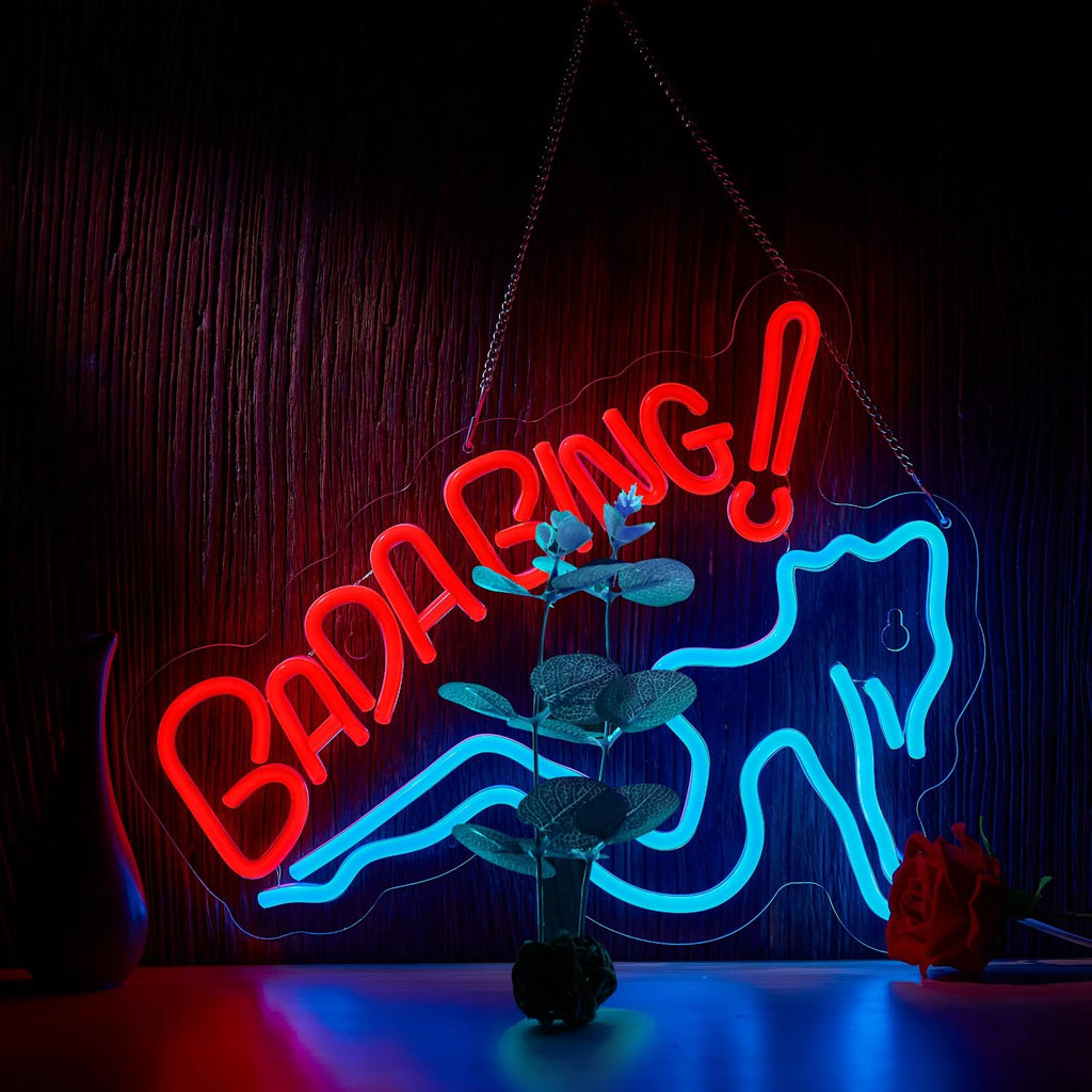 Bada Girls Neon Sign for Wall Décor Dimmable Bing Sopranos LED Neon Light USB