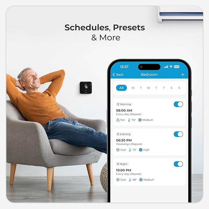 Breez Max | ENERGY STAR CERTIFIED Smart AC Controller | WiFi Thermostat
