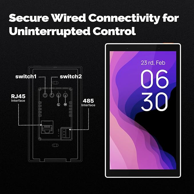 MOES Smart Home Touchscreen Control, In-wall Smart Panel