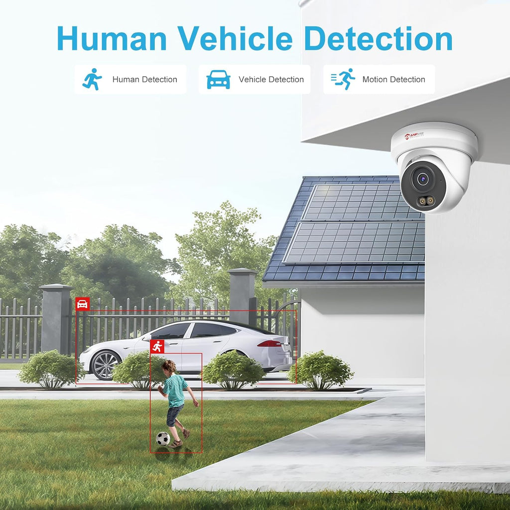 anpviz 6mp poe ip camera, 3k full metal, close-up detail