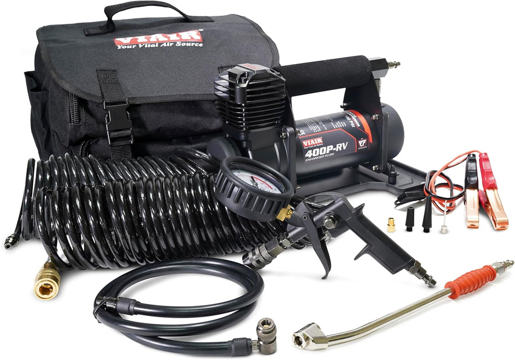 VIAIR 400P-RV EF 12V Portable Air Compressor Kit, 150 PSI for RV Tires