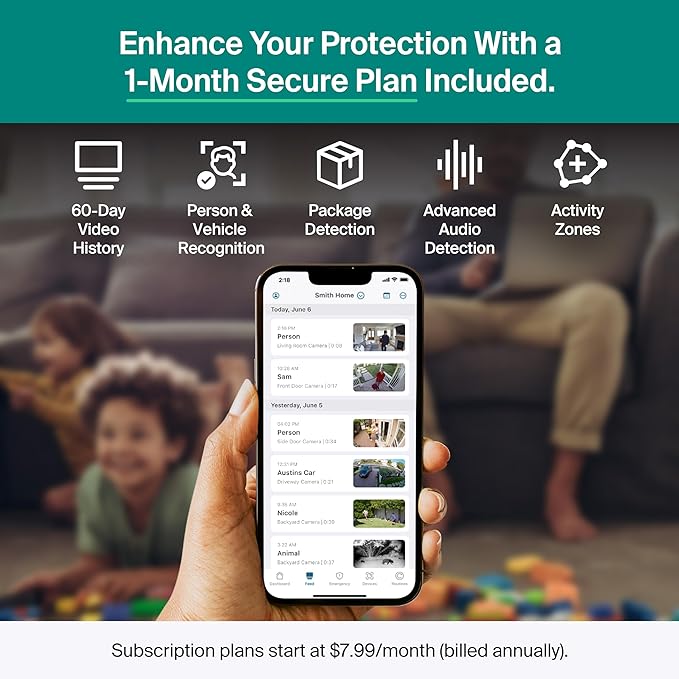 Arlo Essential Pan Tilt Security Camera 2K