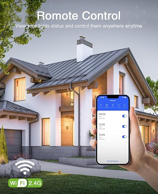 GHome Smart Switches for Lights, WiFi Smart Light Switch Works (4 Pack)