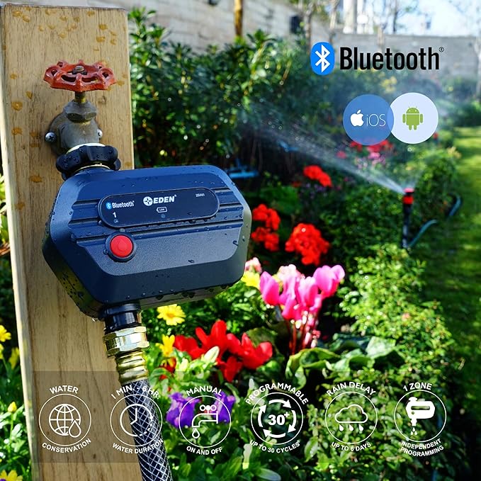 Eden 25441 1-Zone Bluetooth Water Timer