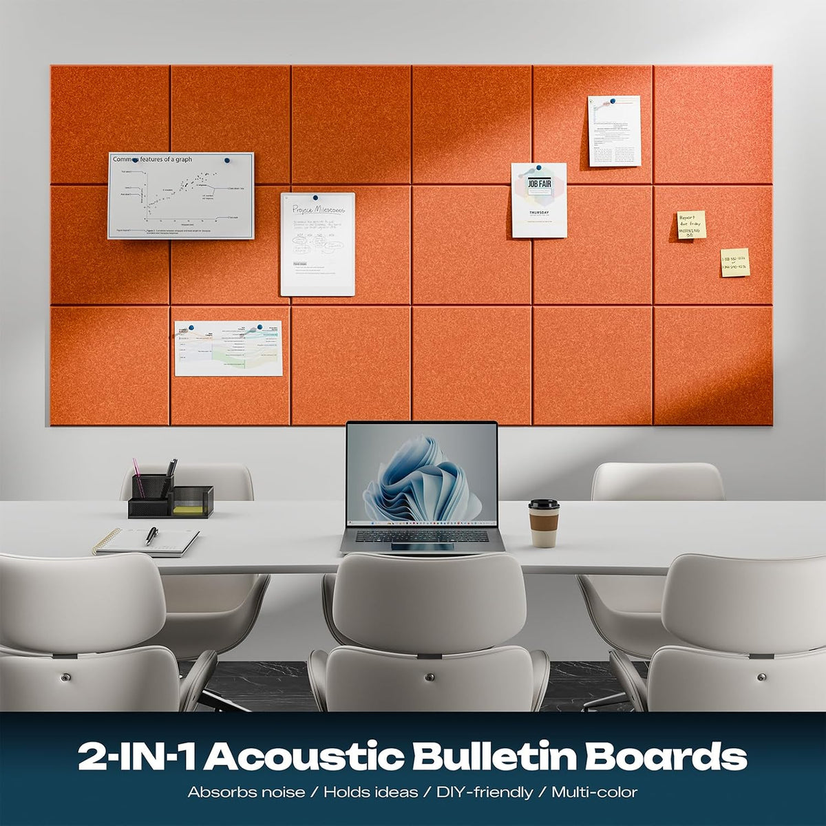 sonicism 22 pack acoustic wall panels, close-up detail