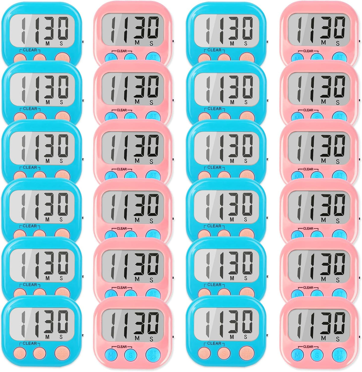 Classroom Timers for Teachers Kids Large Magnetic Digital Timer Teacher (24 Pack)