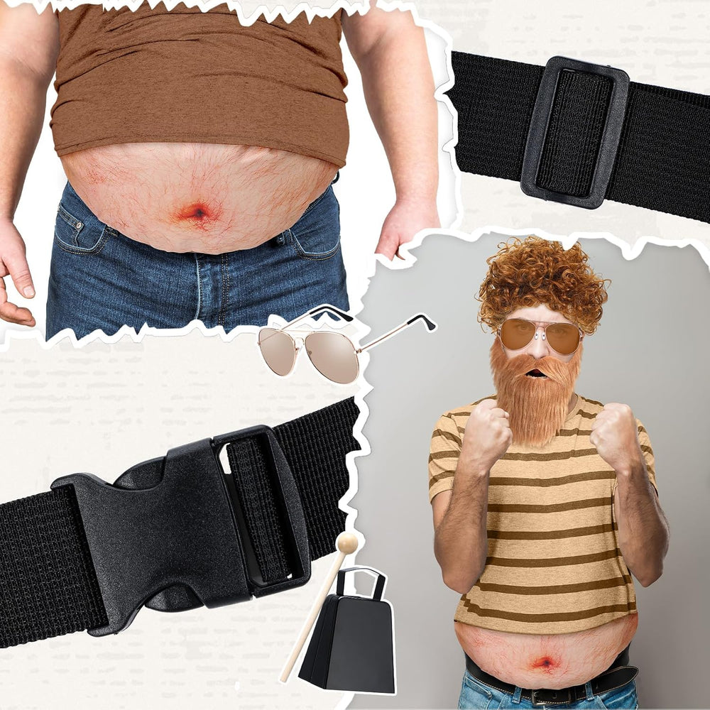 Mepase 6 Pcs Halloween Cowbell Costume Accessories Set Adult Cosplay Outfit