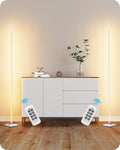 EDISHINE Minimalist LED Corner Floor Lamp (2 Pack)