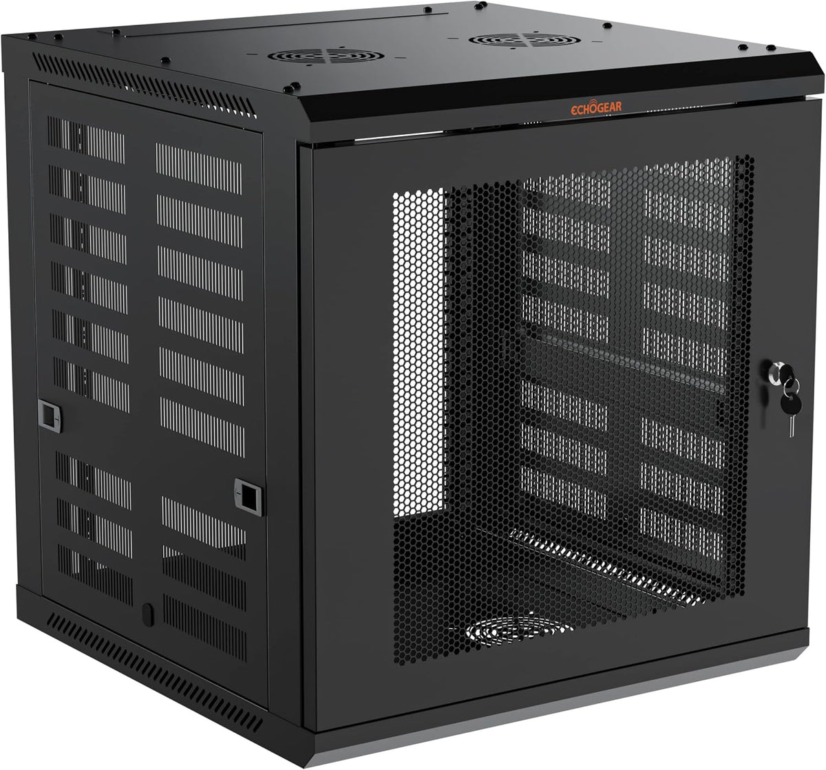 ECHOGEAR 12U Network Rack w/Enclosed Design, Easy Install, 600mm Depth
