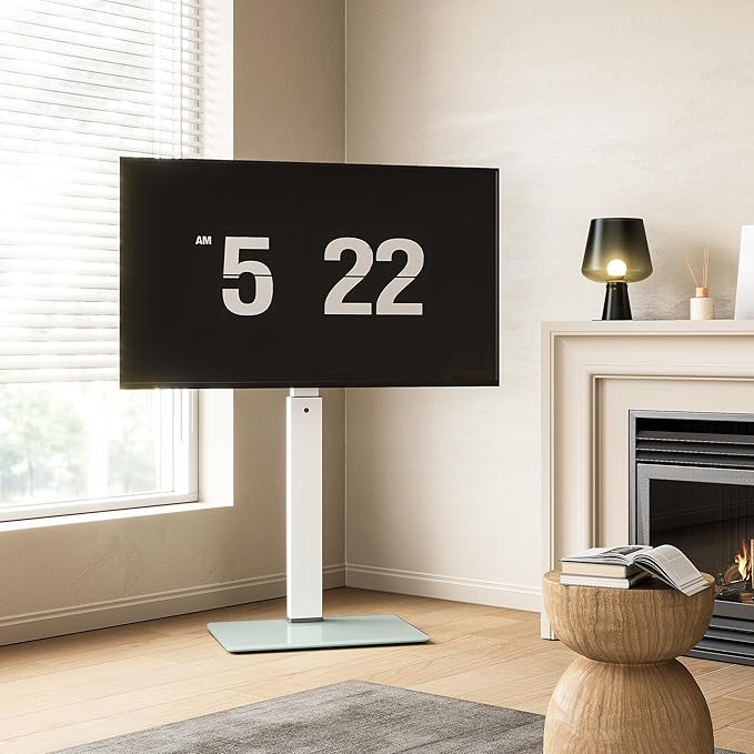 FITUEYES Swivel Floor TV Stand