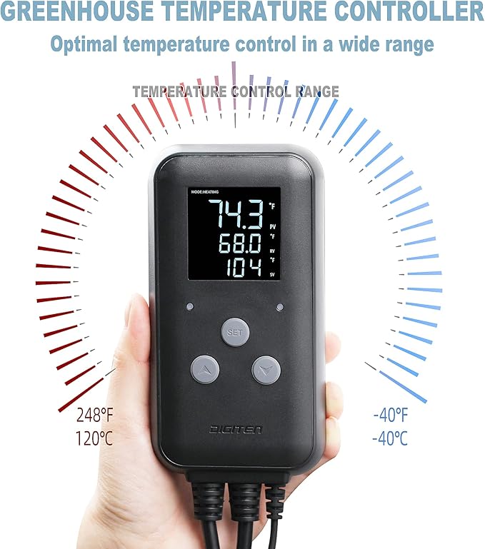 DIGITEN Heat Mat Thermostat Waterproof Temperature Controller DTC315 Greenhouse