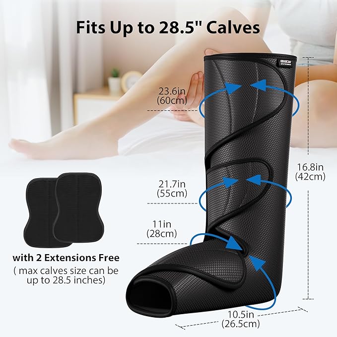 CINCOM Leg Massager for Circulation and Pain Relief, Air Compression Calf Foot