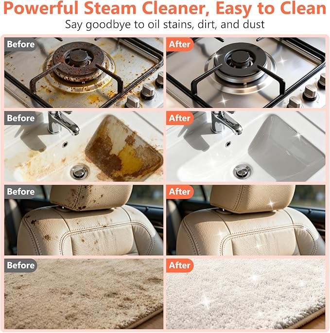 Steam Cleaner, Portable Steamer (16pcs)