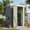 Patiowell 5x3 FT Outdoor Storage Shed with Floor Frame, Small Metal Sheds
