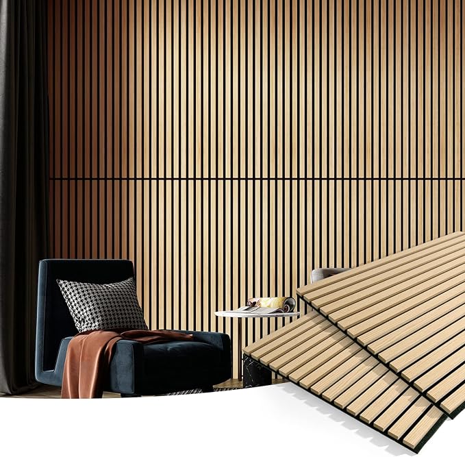 Art3d 2 Wood Slat Acoustic Panels (2-Pack)