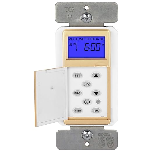 TOPGREENER Digital Astronomic Timer Switch, 7-Day Programmable Sunrise Sunset