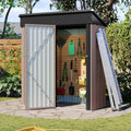 Aoxun 5'x2.9' Shed Outdoor Storage Shed Brown