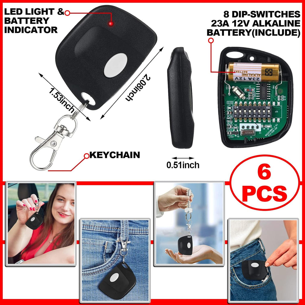 kingdder 6 pcs gate opener compatible with linear shown in use