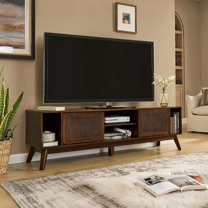 LKTART 68 Inch Mid Century Modern TV Stands