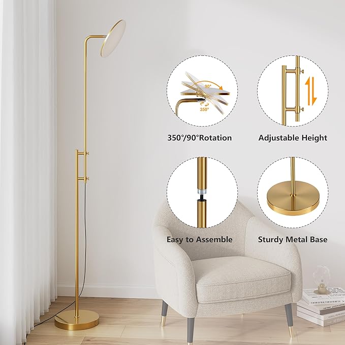 SUNMORY 32W/3000LM Floor Lamps, Super Bright LED Standing Lamp