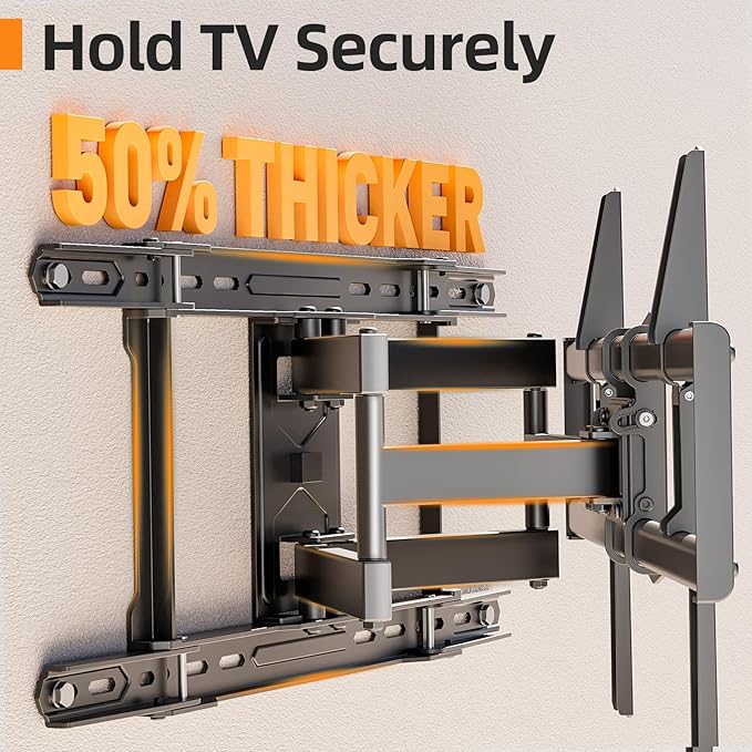 IWORKBORAD 42-86 '' Full Motion TV Wall Mount 24 Inch Studs, Heavy Duty TV