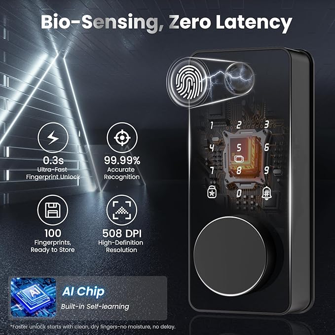 Keyless Entry Door Lock, Fingerprint Door Lock, Smart Door Lock