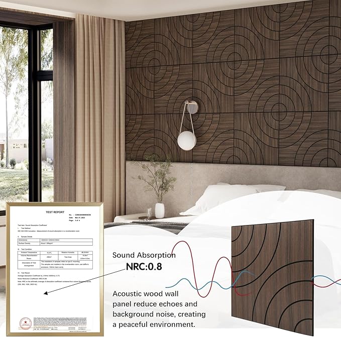 ARMURO 4 Packs Acoustic Wall Panels