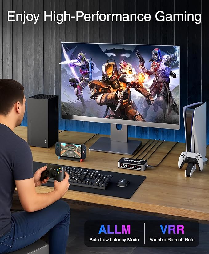 Kinivo HDMI Switch 5 in 1 Out 4K 60Hz