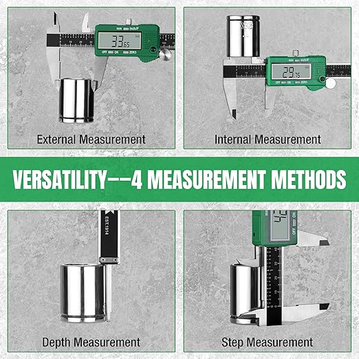 SK 6-Inch Digital Calipers, Vernier Caliper