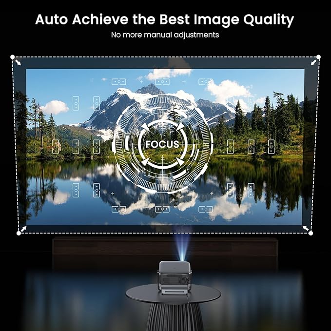 2000 ANSI Official Licensed Google TV Outdoor Projector 4K Full HD, Smart