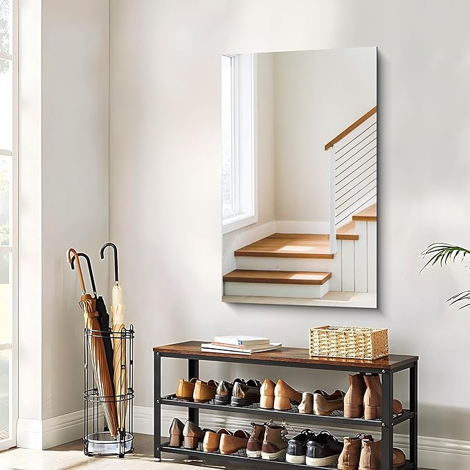 CILIBER Frameless Mirror, 24x40 Inch Rectangle Bathroom Mirrors