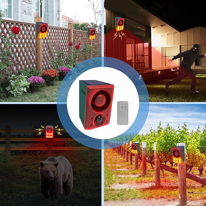ChunHee Solar Outdoor Motion Sensor Alarm