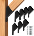 Iron Forge Tools Pergola Brackets, 2x4 Corner Kit, 8 Pack, Powder Coated