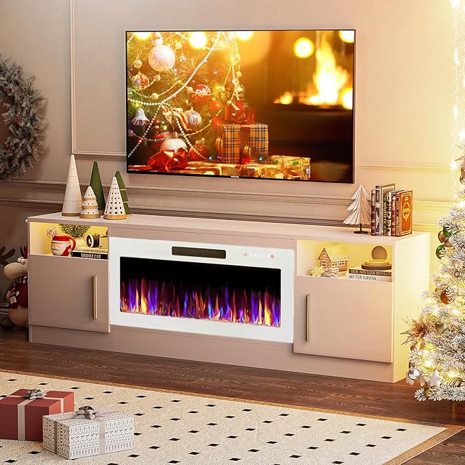 VITESSE TV Stand Fireplace