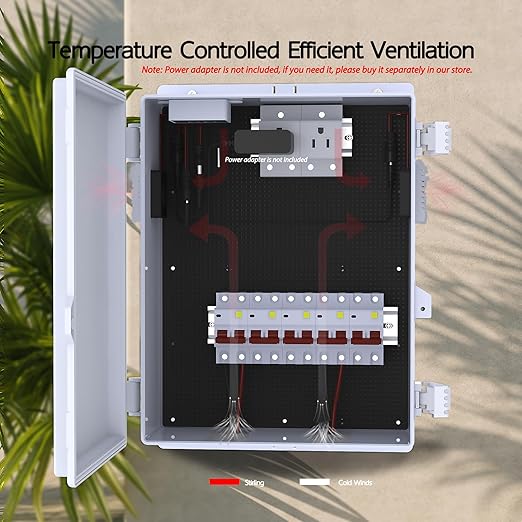 Akwscyby Outdoor Electrical Box, Waterproof Electrical Junction Box IP65 ABS