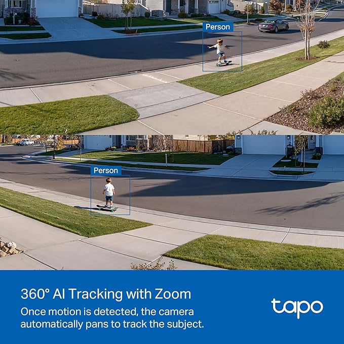 Tapo 2K Dimmable Floodlight Security Camera Outdoor Wireless w/Solar Panel