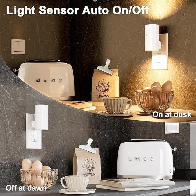 NIORSUN Night Lights Plug into Wall, Dimmable (10 Pack)