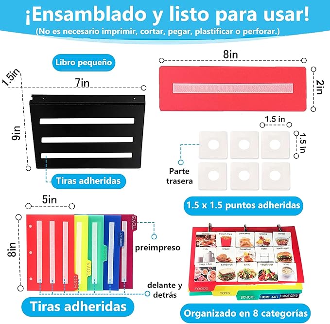 Visual Communication Book, 162 ASD Photo Picture Cards: Autism Language
