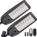 MMKT Solar Lights Outdoor, 8000W 3 Color Solar Street Lights, Commercial Solar (2 Pack)