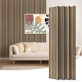 Art3d 4-Piece 94 x 12.6 Inch Acoustic Lightweight Slat Wall Panel