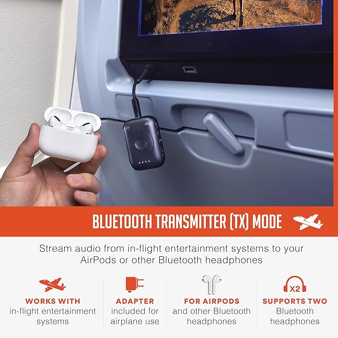 MEE audio Connect Air Pro Bluetooth Wireless Audio Transmitter & Receiver (2 PACK)