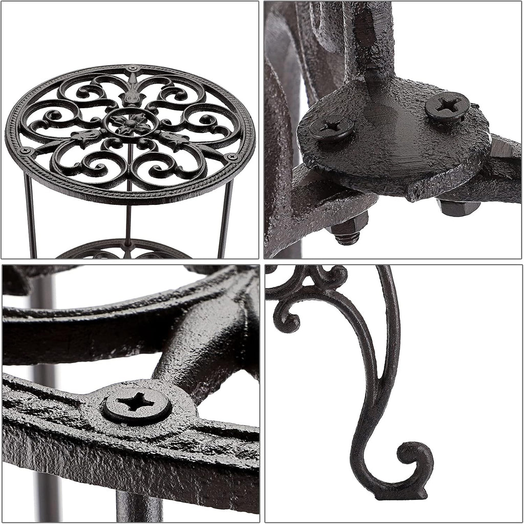 ownmy cast iron plant stand indoor outdoor wrought, side view