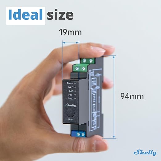 Shelly Pro 2PM | Wi-Fi & LAN 2-Channel Smart Relay