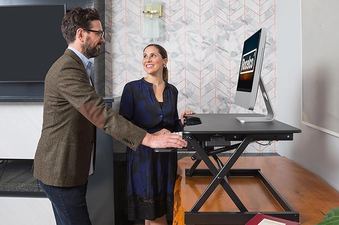 Rocelco 40" Height Adjustable Standing Desk Converter
