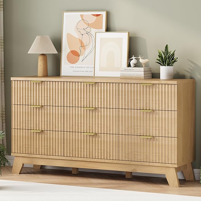 Fluted Dresser for Bedroom