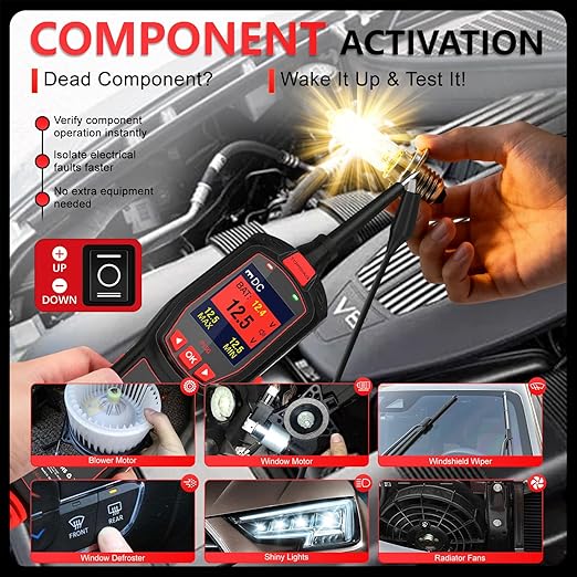 Electrical Tester for 6V-30V Cars, Short Circuit Breaker Finder Tool,